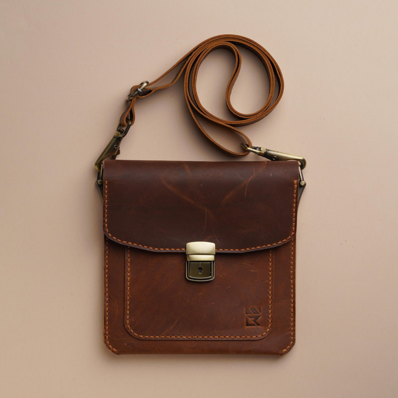 Brown Leather-Shoulder Bag